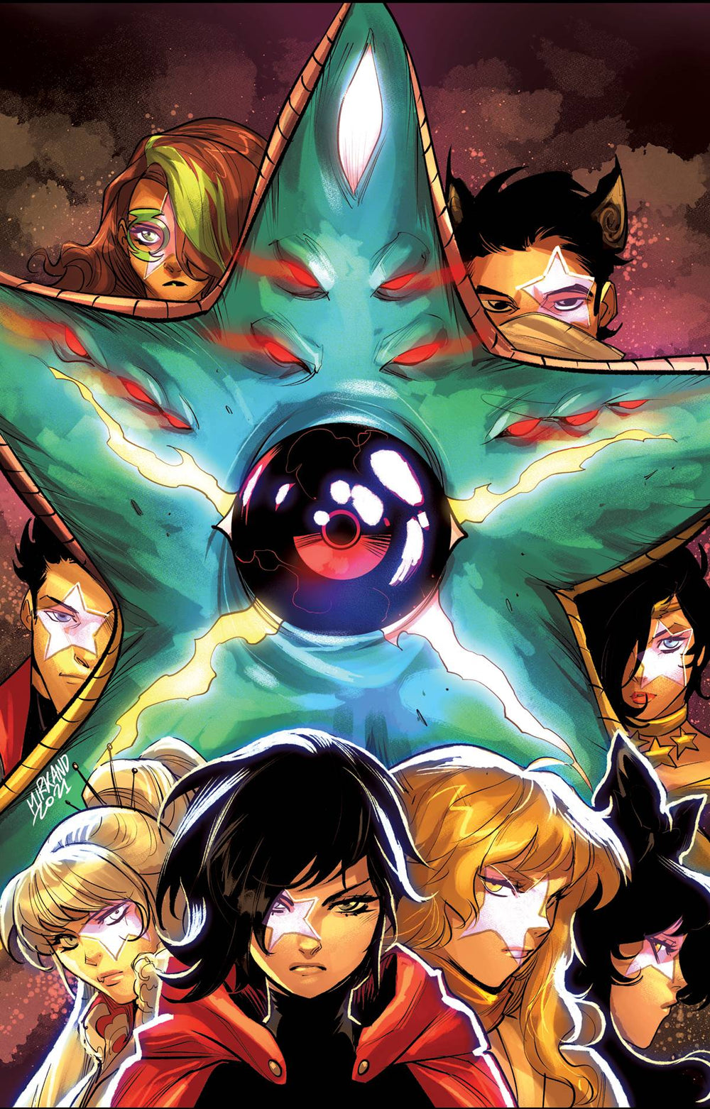 RWBY JUSTICE LEAGUE #7 (OF 7) CVR A ANDOLFO